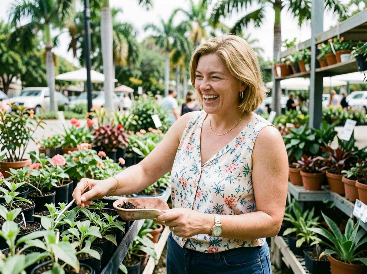 Woman feeling balanced and confident in daily life