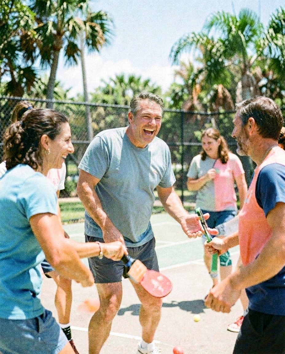 Confident adult smiling in a sunlit modern home, representing everyday wellness